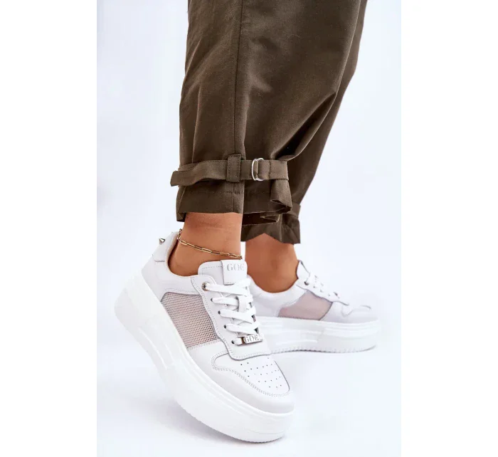 Dámské klasické sportovní boty GOE LL2N4060 Bíle Dámské klasické sportovní boty GOE LL2N4060 Bíle