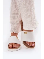 Dámské pantofle Big Star – bílé