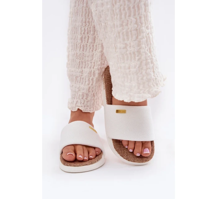 Dámské pantofle Big Star – bílé