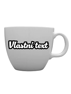 Personalizovaný MEGA XXL keramický hrnek 1 000 ml s vlastním textem s obrysem