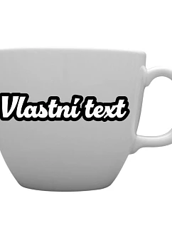 Personalizovaný MEGA XXL keramický hrnek 1 000 ml s vlastním textem s obrysem