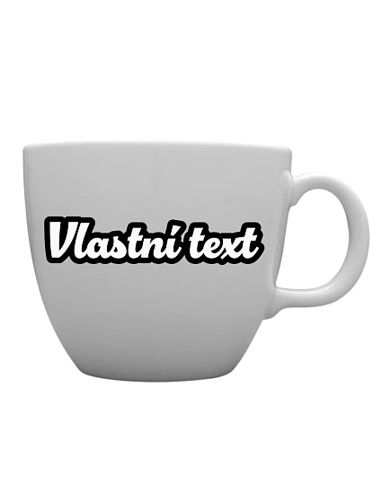 Personalizovaný MEGA XXL keramický hrnek 1 000 ml s vlastním textem s obrysem Personalizovaný MEGA XXL keramický hrnek 1 000 ml s vlastním textem s obrysem