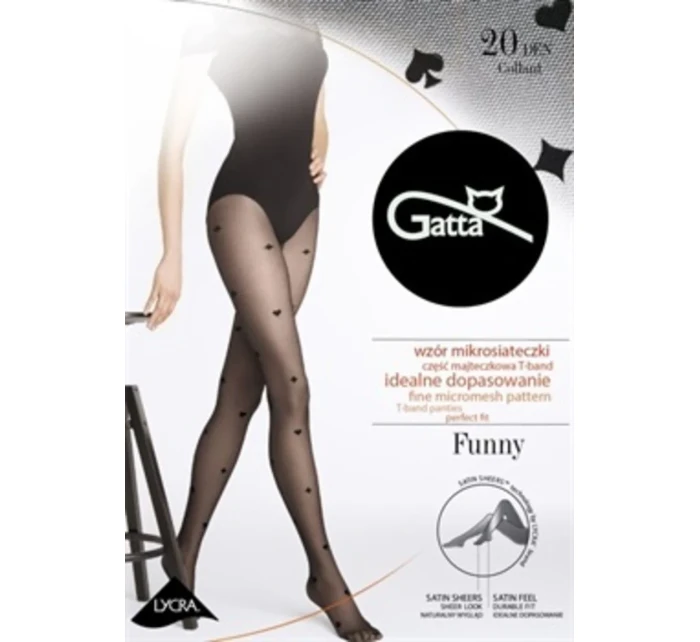 FUNNY - 09 DÁMSKÉ PUNČOCHOVÉ KALHOTY Z LYCRY
