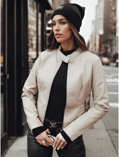 SKINVEX dámská přechodná kožená bunda béžová FashionStreet TY4744