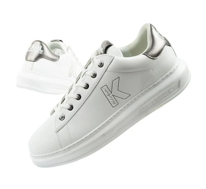 pánské tenisky model 22056000 z přírodní kůže bílé - Karl Lagerfeld