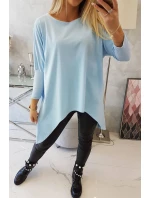 Oversize halenka v modré barvě