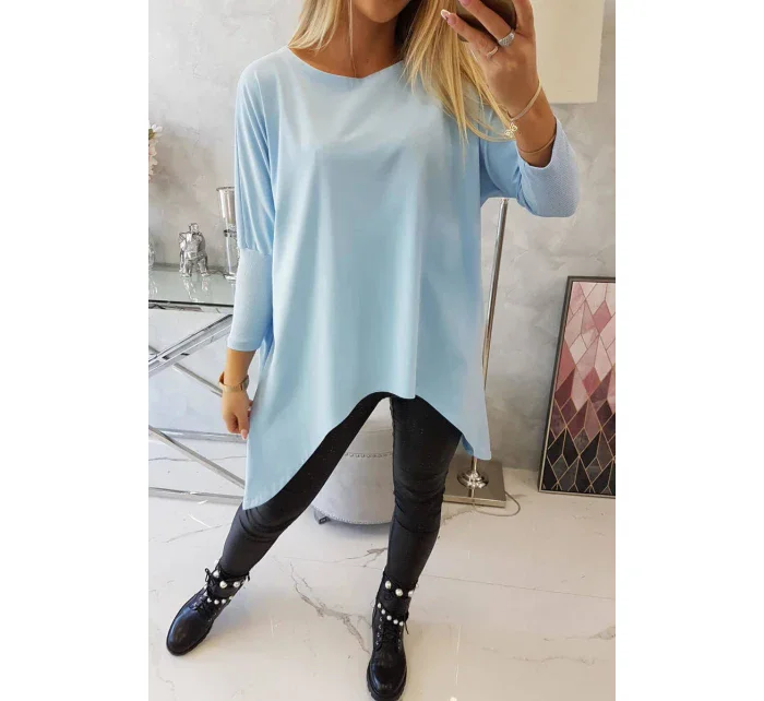 Oversize halenka v modré barvě