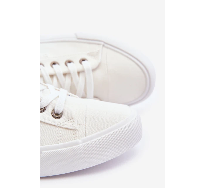 Pánské nízké Materiál tenisky Big Star KK174001 Bílá Pánské nízké Materiál tenisky Big Star KK174001 Bílá