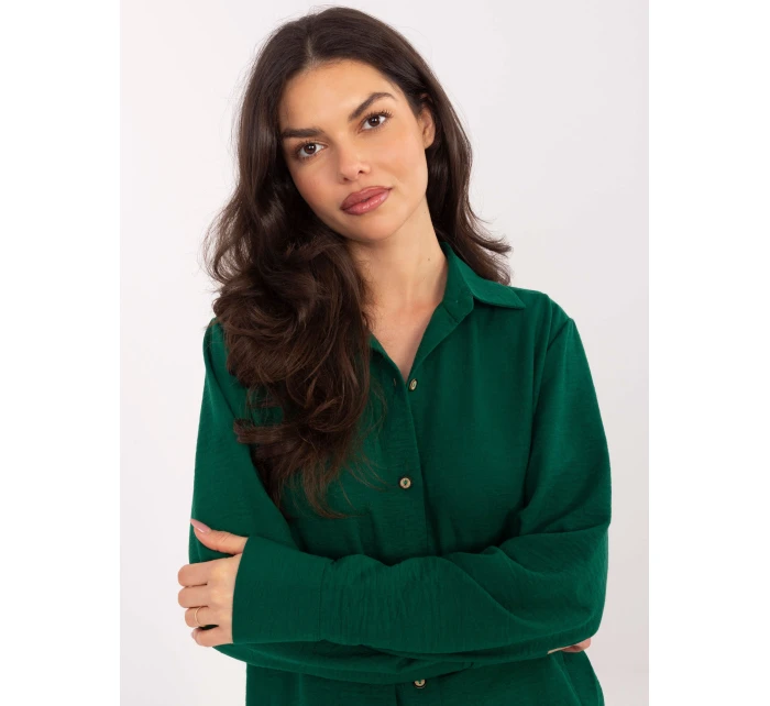 Koszula LK KS model 21858961 ciemny zielony - FPrice