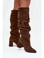 Kozačky na podpatku  model 219401 Step in style