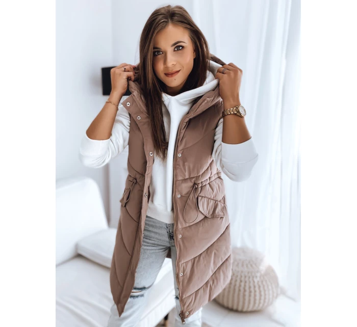 Dámská prošívaná vesta GAMIS růžová FashionStreet TY3292