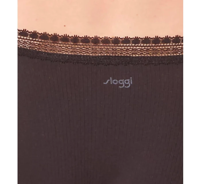 sloggi GO Ribbed R Tai C2P - BLACK - SLOGGI BLACK - SLOGGI