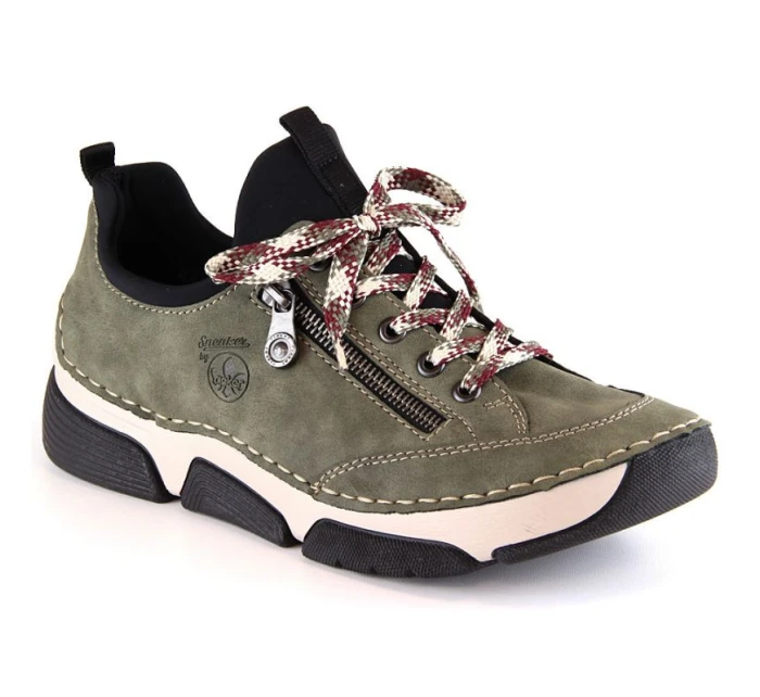 Pohodlná polobotka Rieker W RKR610 zelená