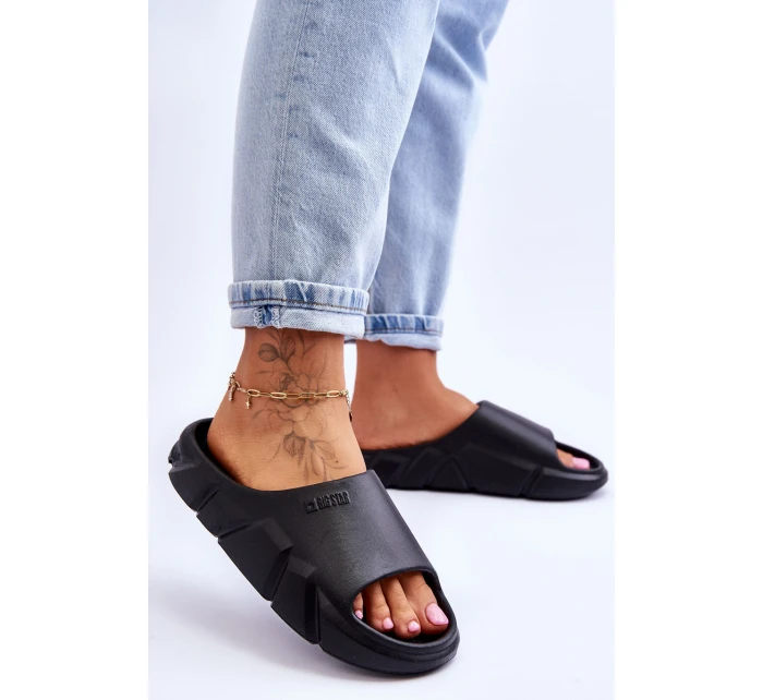 Dámské lehké pěnové pantofle Big Star LL274594 Černé