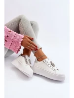 Bílé dámské tenisky s ozdobou Celedria Bílé dámské tenisky s ozdobou Celedria