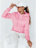 Dámská mikina BASIC s kapucí růžová model 21962140 - Dstreet Dámská mikina BASIC s kapucí růžová model 21962140 - Dstreet