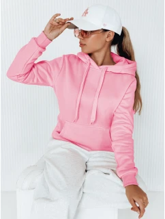 Dámská mikina BASIC s kapucí růžová model 21962140 - Dstreet