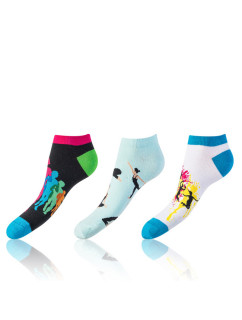 nízké ponožky unisex v 3 páry INSHOE SOCKS 3x  modrá model 17624470 - Bellinda