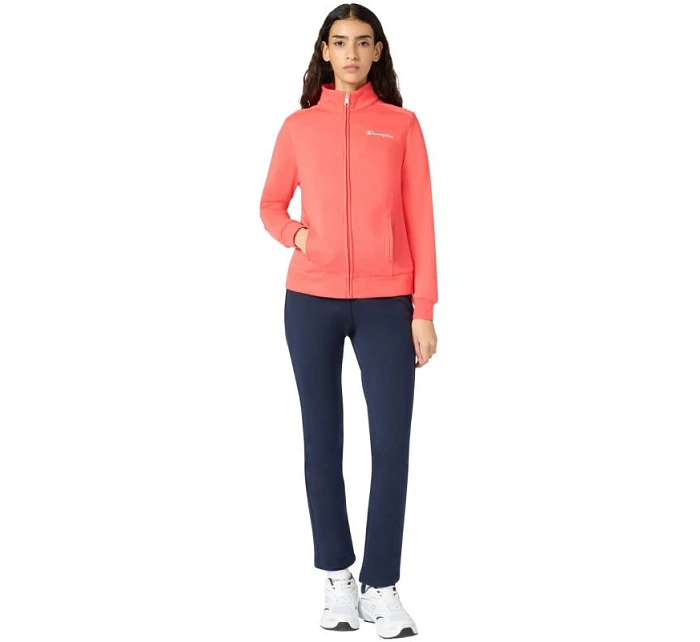 Dámská kombinéza Champion s celozipem oranžová a tmavě modrá 118289 RS073 tepláková souprava