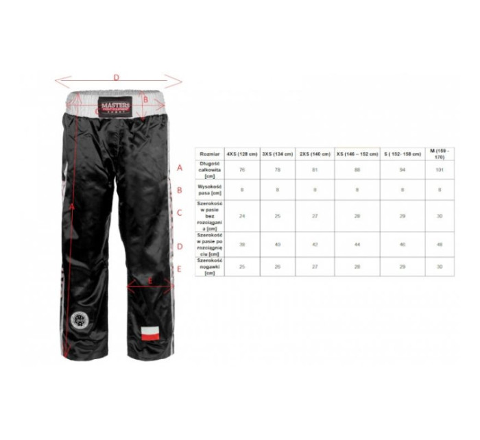 Masters kalhoty SKBP-100W (Wako Apprved) 06805-02M