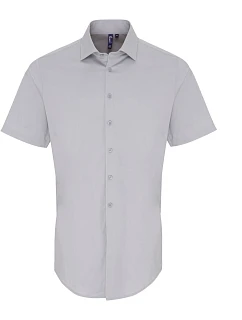 PR Popelínová elastická košile s rukávem 39.0 silver model 22477745 - Premier