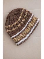 Dámská zimní vlněná čepice s ozdobnými krystalky K399 černá