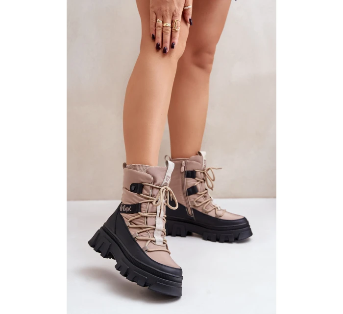 Dámské Sněhule Na Zip model 21676960 Béžové - Lee Cooper