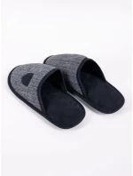 Pánské pantofle OKL-0107F-3400 Černá s šedou - Yoclub Pánské pantofle OKL-0107F-3400 Černá s šedou - Yoclub