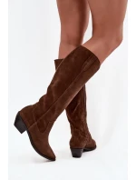 Kozačky na podpatku  model 220211 Step in style