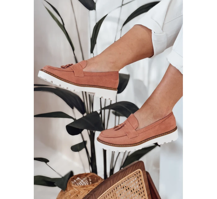 Dámské ažurové mokasíny VANESSO pink FashionStreet ZY0713