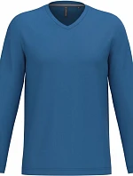 Kariban K 358 Pánské tričko do V s dl. rukávem 20.K358 light royal blue
