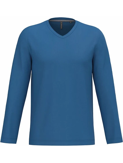 Kariban K 358 Pánské tričko do V s dl. rukávem 20.K358 light royal blue Kariban K 358 Pánské tričko do V s dl. rukávem 20.K358 light royal blue
