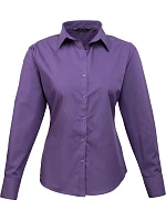 Premier PR 300 Popelínová halenka s dlouhým rukávem 39.0300 purple Premier PR 300 Popelínová halenka s dlouhým rukávem 39.0300 purple