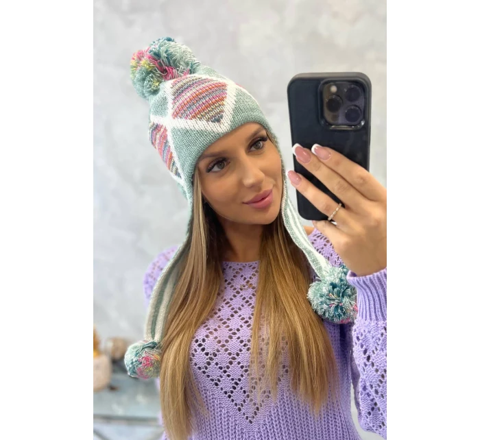 Dámská klapka na uši Eunika K322 mint