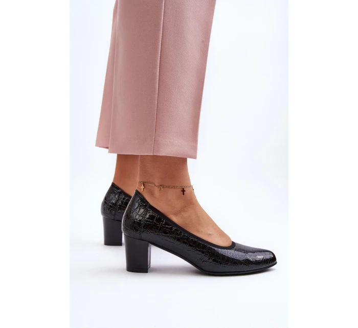 lodičky s potiskem černé model 21648021 - VINCEZA