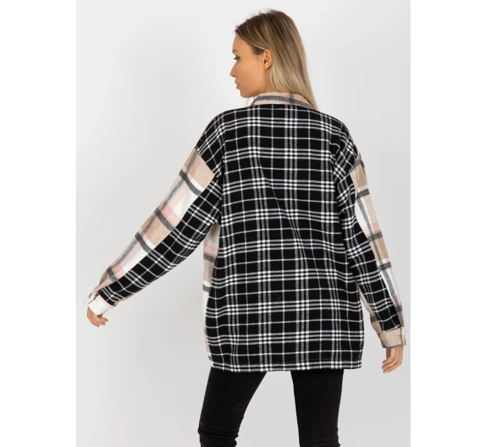 Košile KS černá a béžová model 17814484 - FPrice