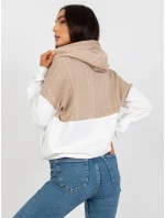 Mikina RV BL 8171.30 béžová a bílá