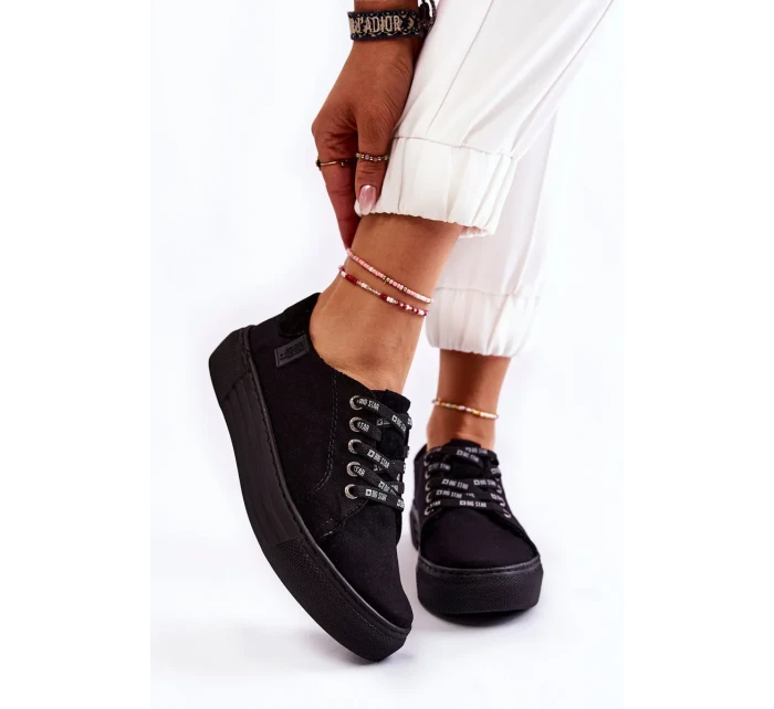 Dámské tenisky Memory Foam System Big Star KK276001 Černe Dámské tenisky Memory Foam System Big Star KK276001 Černe