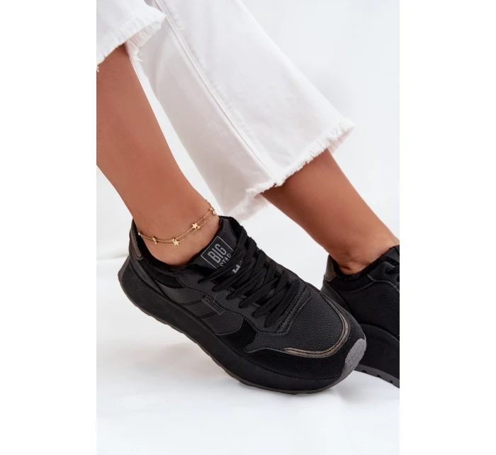 Dámské zateplené tenisky na platformě Big Star HI-POLY SYSTEM – černé