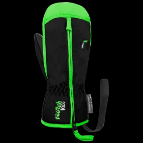 REUSCH Ben Mitten dětské zimní rukavice z umělé kůže, zateplené, nepromokavé, černé/zelené (62/85/408/7716) REUSCH Ben Mitten dětské zimní rukavice z umělé kůže, zateplené, nepromokavé, černé/zelené (62/85/408/7716)