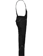 Daiber JN 879 (62) Pracovní kalhoty s laclem - Solid 02.879X black