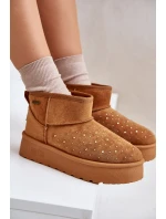 Sněhule se zdobením na platformě Big Star OO274A104 Camel Sněhule se zdobením na platformě Big Star OO274A104 Camel