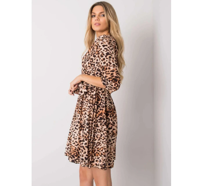 Šaty DHJ SK 11092A.75P černé a béžové - FPrice