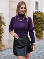 Dámský svetr BUFALO tmavě fialový FashionStreet MY1426