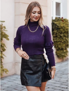 Dámský svetr BUFALO tmavě fialový FashionStreet MY1426