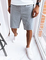 Pánské světle šedé teplákové kraťasy Dstreet model 21968978 - FashionStreet