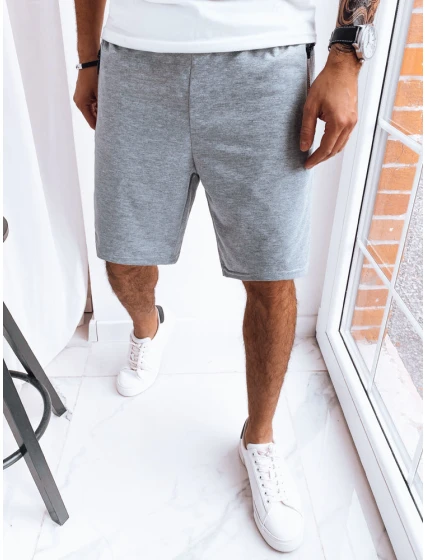 FashionStreet pánské světle šedé teplákové šortky SX2279 FashionStreet pánské světle šedé teplákové šortky SX2279