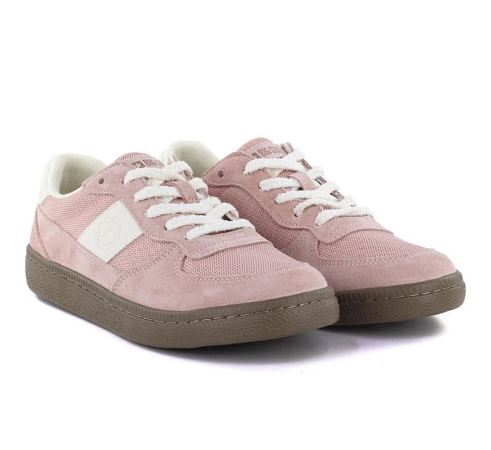 Dámské kožené sportovní polobotky růžové Big Star TT274175 Dámské kožené sportovní polobotky růžové Big Star TT274175