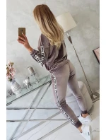 Velurová souprava Love grey Velurová souprava Love grey