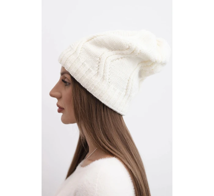 Čepice s polarovým fleecem Sylwia K244 ecru Čepice s polarovým fleecem Sylwia K244 ecru